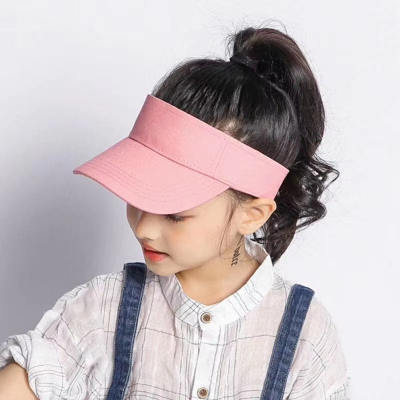 Summer Hat Kids Travel Beach Sun Cap Outdoor Sports Sun Protection Visor Hats for Girls Boys